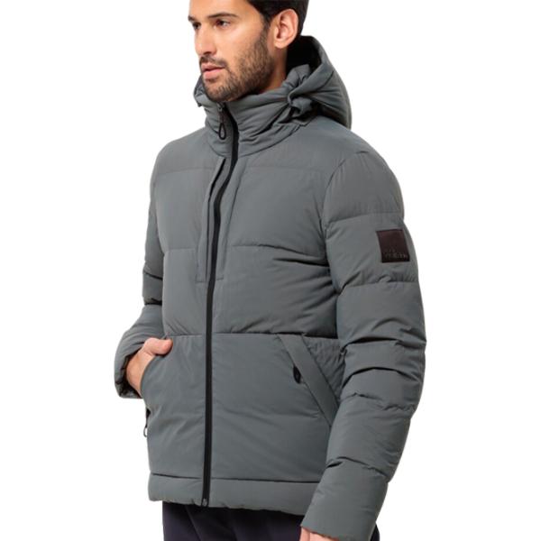 Scurtă pentru bărbați Jack Wolfskin Wandermood Down Jkt Demisezon/ Gray photo 1