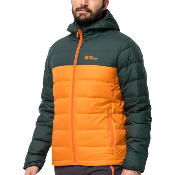 Scurtă pentru bărbați Jack Wolfskin Ather Down Hoody Demisezon/ Orange photo 1 Scurtă pentru bărbați Jack Wolfskin Ather Down Hoody Demisezon/ Orange photo 1