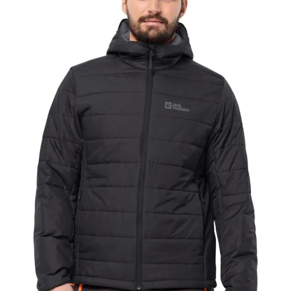 Куртка для мужчин Jack Wolfskin Lapawa Ins Hoody Демисезон/ Черный photo 1