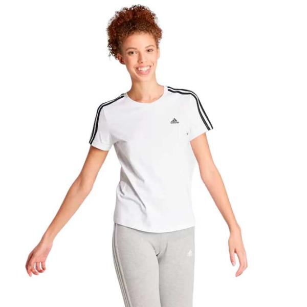 Tricou pentru femei Adidas Shirt 3 Stripes Bumbac/ White photo 1