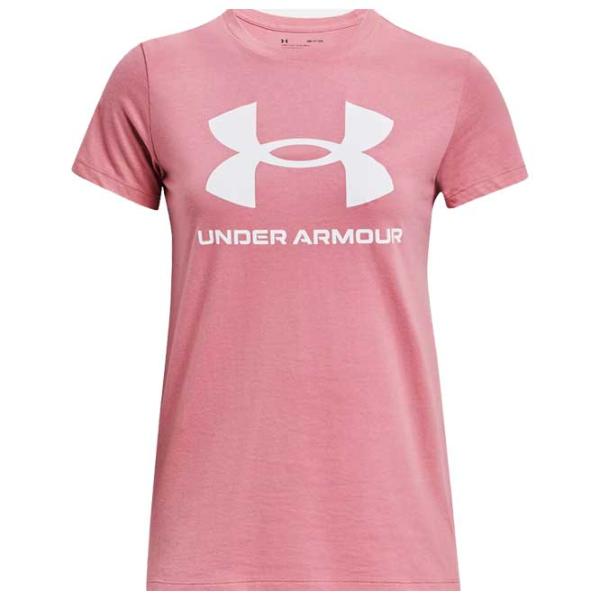 Tricou pentru femei Under Armour UA W SPORTSTYLE LOGO SS-PNK 40% poliester/ Pink photo 1 Tricou pentru femei Under Armour UA W SPORTSTYLE LOGO SS-PNK 40% poliester/ Pink photo 1