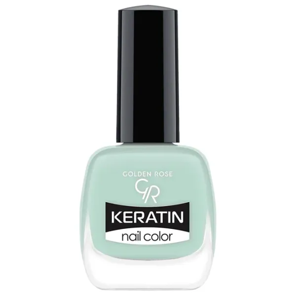 Lac de unghii Golden Rose Keratin Nail Color 10.5 ml/ Green photo 1
