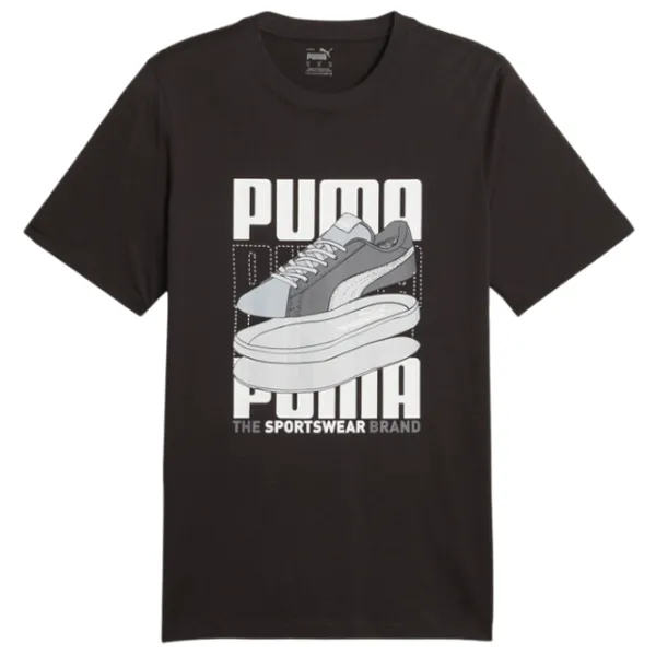 Футболка для мужчин Puma Graphics Sneaker Tee 100% хлопок/ Черный photo 1