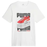 Футболка для мужчин Puma Graphics Sneaker Tee 100% хлопок/ Белый