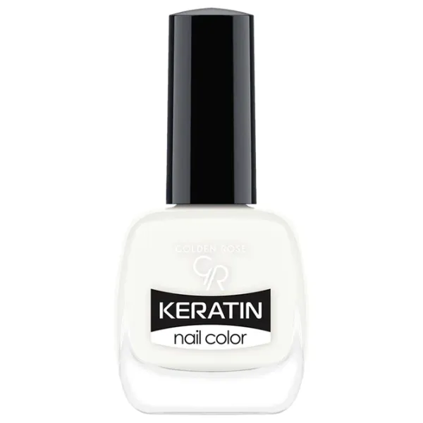 Лак для ногтей Golden Rose Keratin Nail Color 10.5 мл/ Белый photo 1