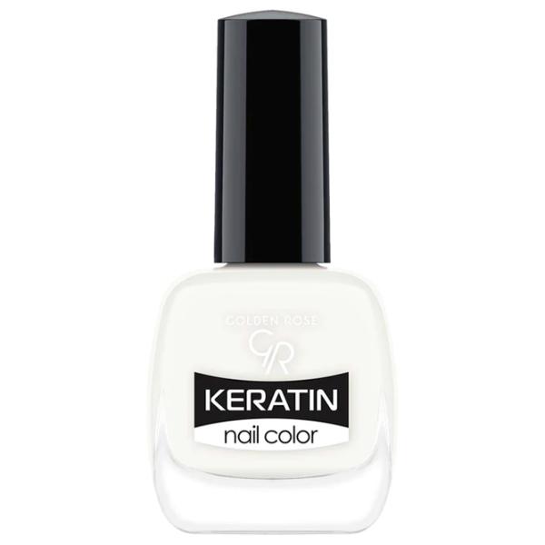 Лак для ногтей Golden Rose Keratin Nail Color 10.5 мл/ Белый photo 1