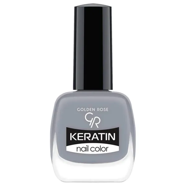 Лак для ногтей Golden Rose Keratin Nail Color 10.5 мл/ Серый photo 1
