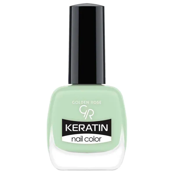 Lac de unghii Golden Rose Keratin Nail Color 10.5 ml/ Green photo 1