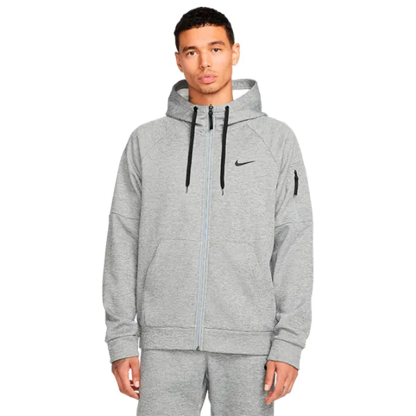 Hanorac pentru bărbați Nike Therma-Fit Drept/ Gray photo 1