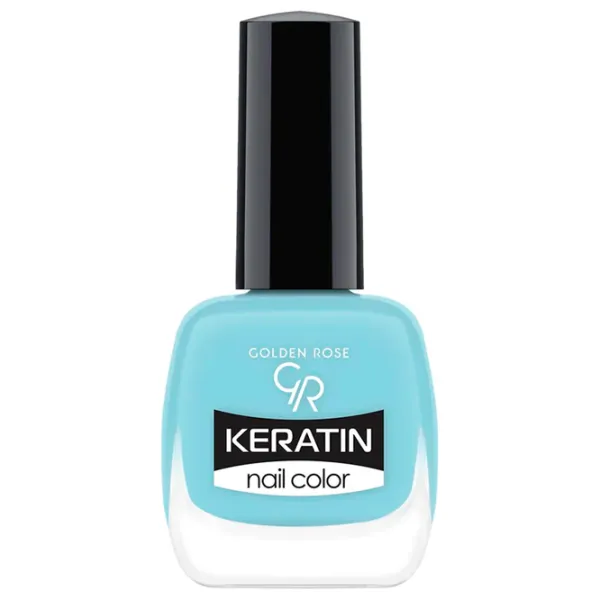 Lac de unghii Golden Rose Keratin Nail Color 10.5 ml/ Blue photo 1