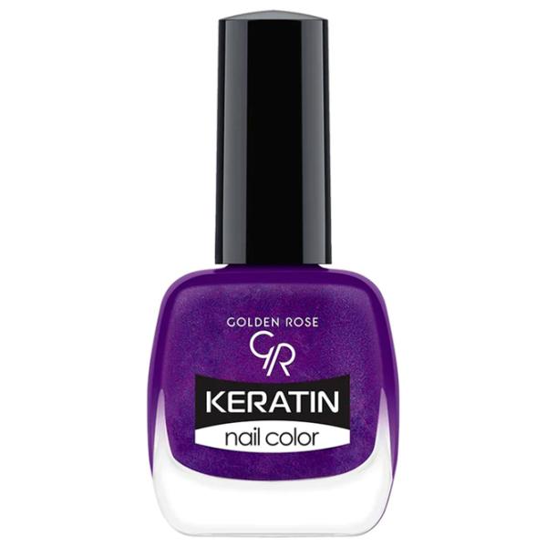 Lac de unghii Golden Rose Keratin Nail Color 10.5 ml/ Purple photo 1