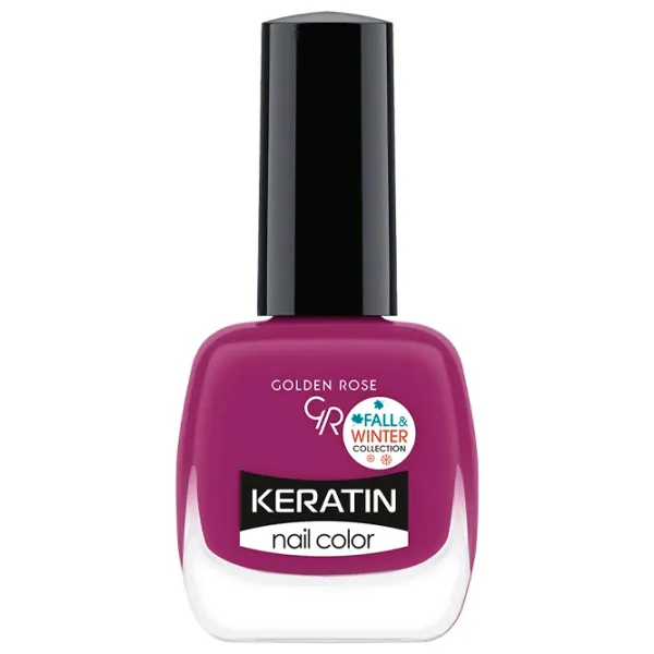 Lac de unghii Golden Rose Keratin Nail Color 10.5 ml/ Purple photo 1