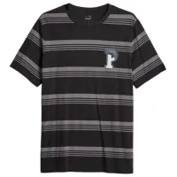 Футболка для мужчин Puma Squad Stripe Aop Tee 100% хлопок/ Черный