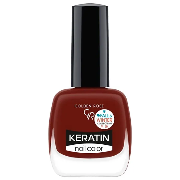 Лак для ногтей Golden Rose Keratin Nail Color 10.5 мл/ Коричневый photo 1