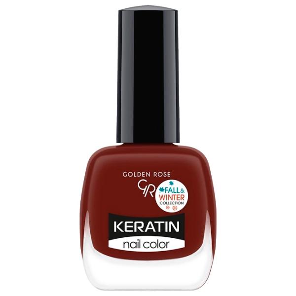 Лак для ногтей Golden Rose Keratin Nail Color 10.5 мл/ Коричневый photo 1