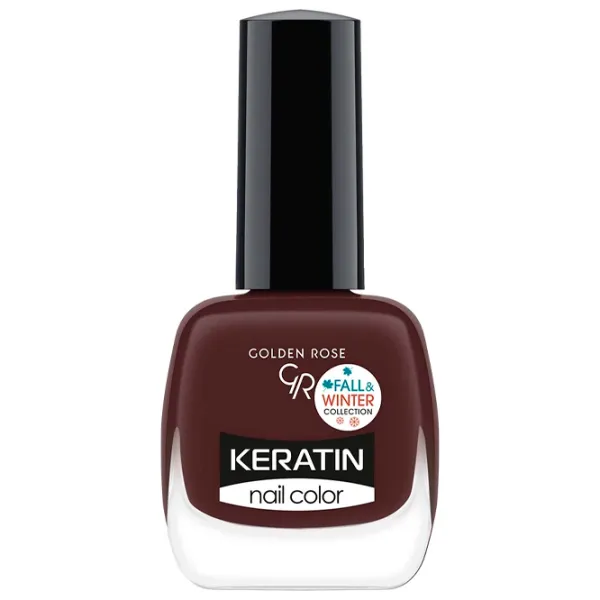 Lac de unghii Golden Rose Keratin Nail Color 10.5 ml/ Brown photo 1