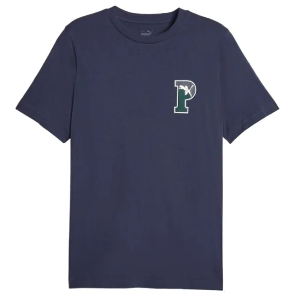 Футболка для мужчин Puma Squad Graphic Tee 100% хлопок/ Темно-синий photo 1