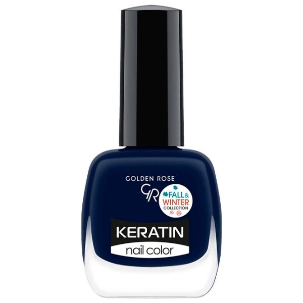 Лак для ногтей Golden Rose Keratin Nail Color 10.5 мл/ Синий photo 1