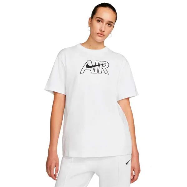 Футболка для женщин Nike W Nsw Tee BfAir Хлопок/ Белый photo 1
