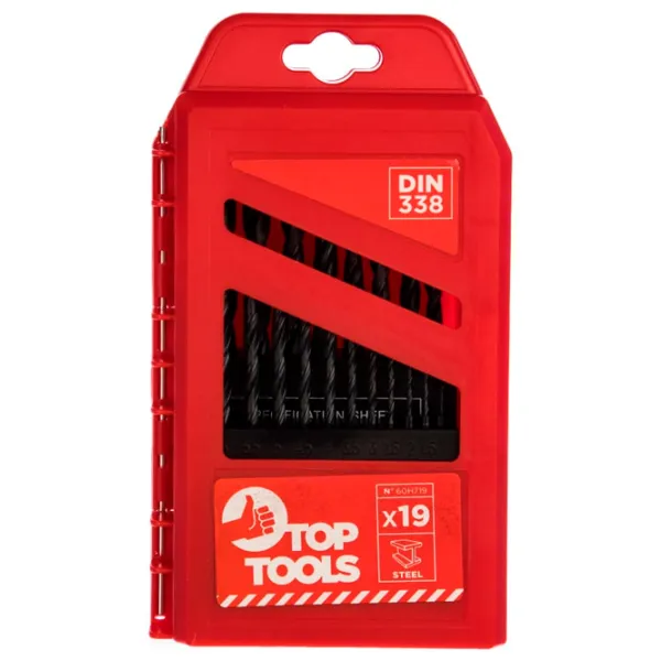 Набор сверл Top Tools 60H719 HSS photo 1