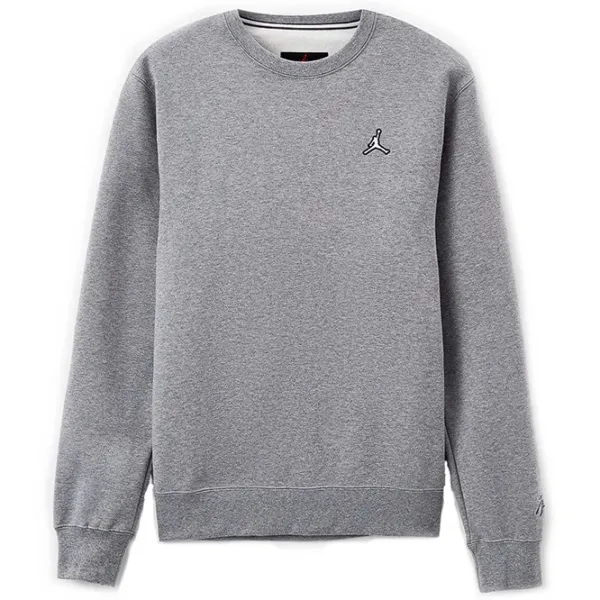 Hanorac pentru bărbați Nike Jordan Ess Flc Crew Drept/ Gray photo 1 Hanorac pentru bărbați Nike Jordan Ess Flc Crew Drept/ Gray photo 1