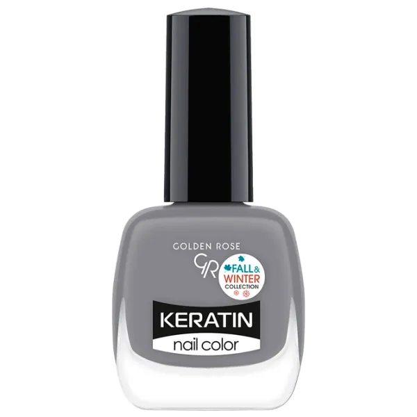 Лак для ногтей Golden Rose Keratin Nail Color 10.5 мл/ Серый photo 1