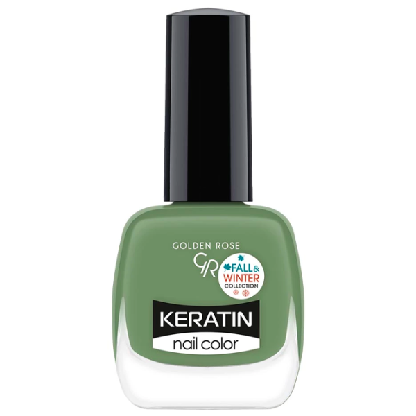 Lac de unghii Golden Rose Keratin Nail Color 10.5 ml/ Green photo 1
