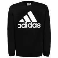 Hanorac pentru bărbați Adidas Sweater Box Logo Fleece Drept/ Black