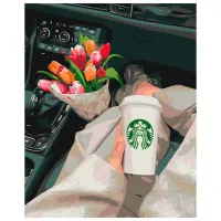 Pictură pe numere BrushMe Accesorii pentru călătorii 50 x 40 cm/ Verticală