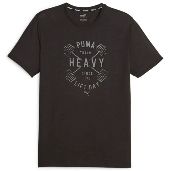Tricou pentru bărbați Puma Mens Graphic Tee Emblem Black photo 1