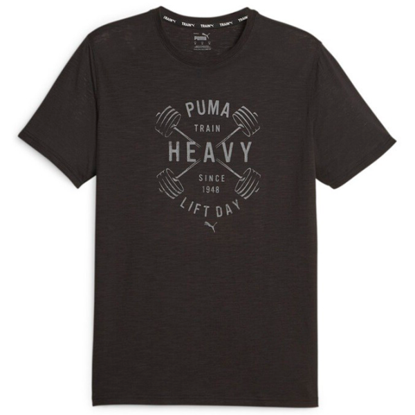 Tricou pentru bărbați Puma Mens Graphic Tee Emblem Black photo 1