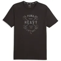 Tricou pentru bărbați Puma Mens Graphic Tee Emblem Black