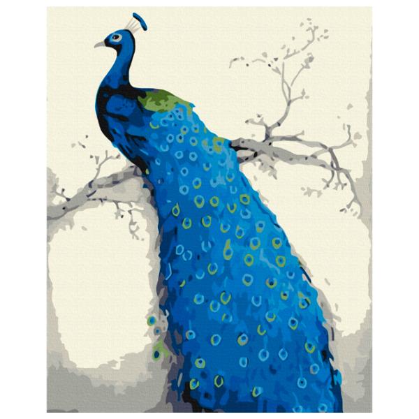 Картина по номерам BrushMe Синий павлин 50 x 40 см/ Вертикальная photo 1 Картина по номерам BrushMe Синий павлин 50 x 40 см/ Вертикальная photo 1