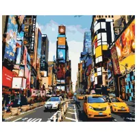 Pictură pe numere BrushMe Viața Times Square 50 x 40 cm/ Orizontală