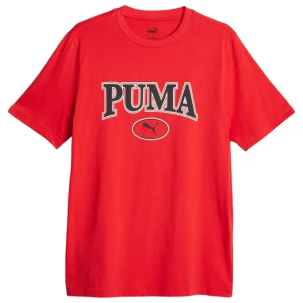 Tricou pentru bărbați Puma Squad Tee 100% bumbac/ Red photo 1