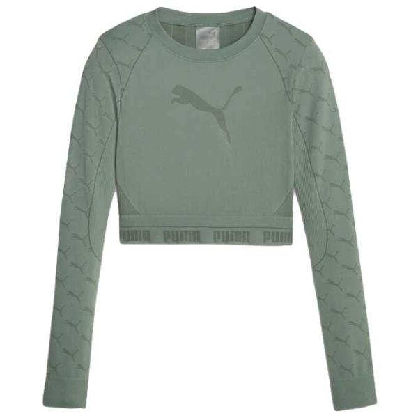 Футболка для женщин Puma Evoknit Longsleeve Tee 94% нейлон/ Зелёный photo 1