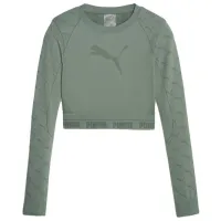 Футболка для женщин Puma Evoknit Longsleeve Tee 94% нейлон/ Зелёный