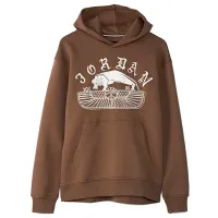 Hanorac pentru bărbați Nike Jordan Flt Artst Srs Flc Po Drept/ Brown