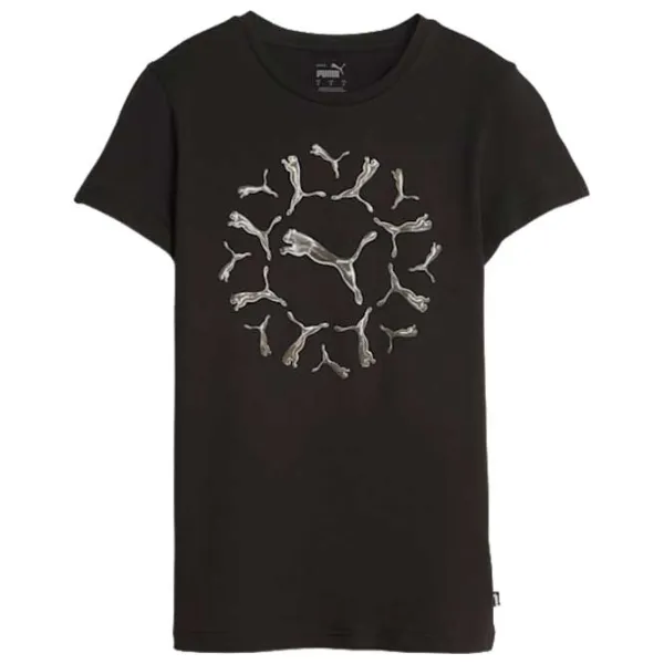 Tricou pentru femei Puma Ess+ Graphic Tee Black photo 1