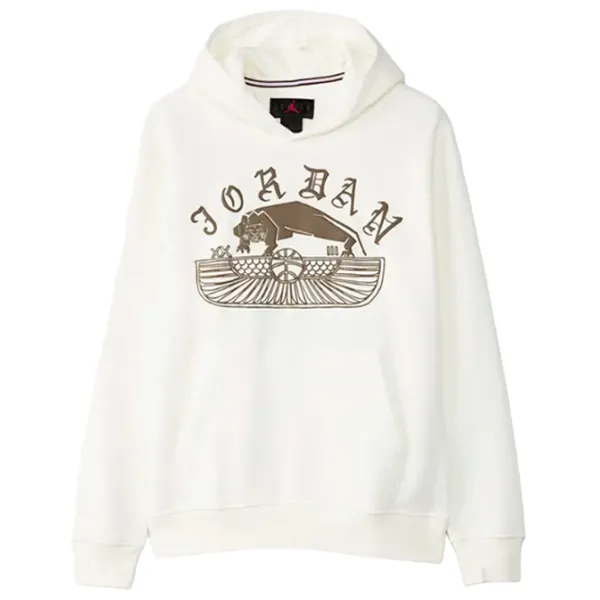 Hanorac pentru bărbați Nike Jordan Flt Artst Srs Flc Po Drept/ White photo 1