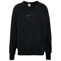 Hanorac pentru bărbați Nike M M Nsw Air Ft Crew Drept/ Black