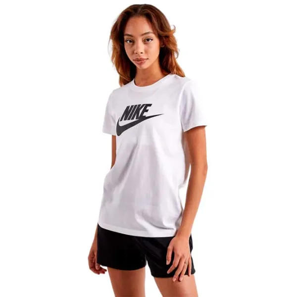 Tricou pentru femei Nike Sportswear Essential Icon Futura 40% poliester/ White photo 1