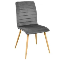 Кухонный стул DecoPrim Ariel Бархат/ Серый
