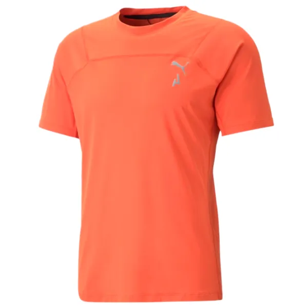 Tricou pentru bărbați Puma M Seasons Coolcell Tee 86% nailon , 14% elastan/ Orange photo 1