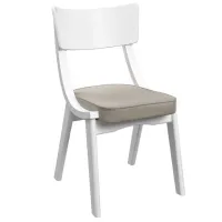 Scaun de bucătărie DecoPrim Diran White Gray