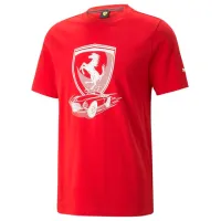 Футболка для мужчин Puma Ferrari Race Big Shield Tee Tonal 100% хлопок/ Красный