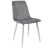 Scaun de bucătărie DecoPrim DC-90P Catifea/ Dark Gray White