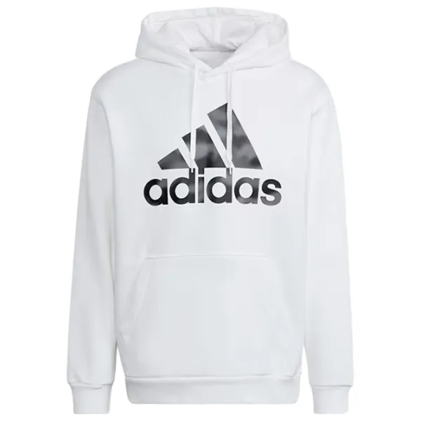 Hanorac pentru bărbați Adidas Essentials Camo Drept/ White photo 1