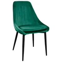 Кухонный стул DecoPrim Florida Ткань/ Зелёный Черный