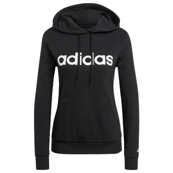 Hanorac pentru femei Adidas Linear French Terry Black photo 1 Hanorac pentru femei Adidas Linear French Terry Black photo 1